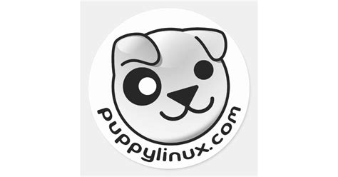 Puppy Linux Dot Com Stickers Zazzle