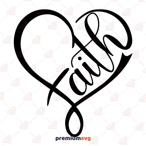 Faith Svg Heart Svg God Heart Svg God Svg Png Pdf  Digital Download