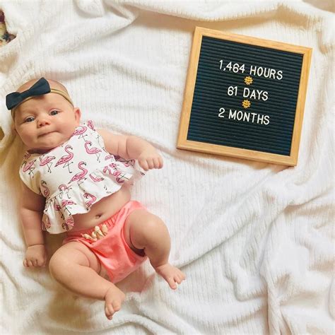 2 month old baby pictures ideas. Two Months Old . Baby Girl . Flamingos #letterboard | Baby ...