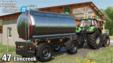 First Load Of Milk To Sell Farming Simulator 22 Fs22 Elmcreek Ep 47
