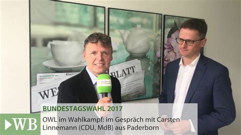 Bei welchen politischen vorhaben engagiert sich carsten linnemann derzeit? Interview mit Carsten Linnemann - Bundestagswahlkampf in OWL - YouTube