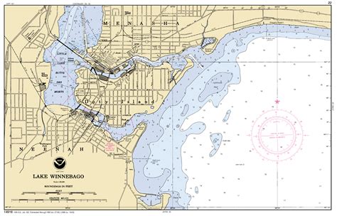 Lake Winnebago And Fox Riv Pg 22 Nautical Chart ΝΟΑΑ Charts Maps