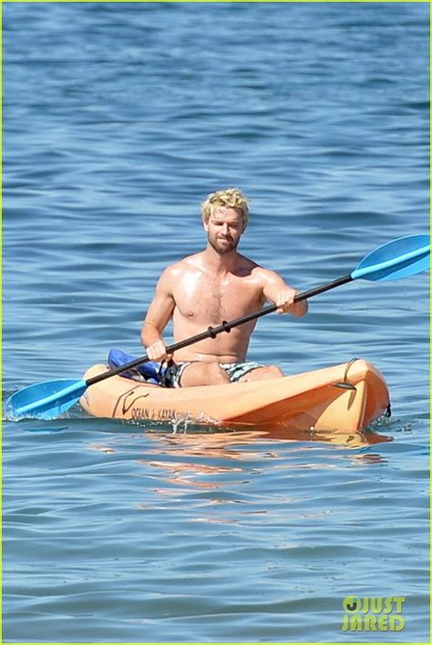 patrick schwarzenegger shows off fit physique during beach day in maui photo 4691074 patrick