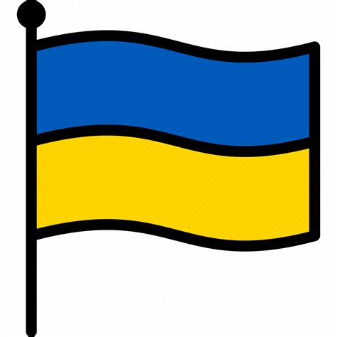 Flag Ukraine Ukrainian Icon Download On Iconfinder