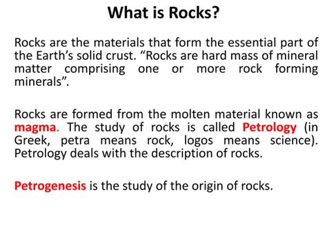 Soil Forming Rocks And Minerals Classification