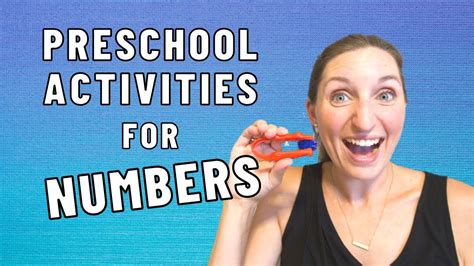 Pre K Activities For Learning Numbers How To Teach A Preschooler Numbers Homeschool Pre K