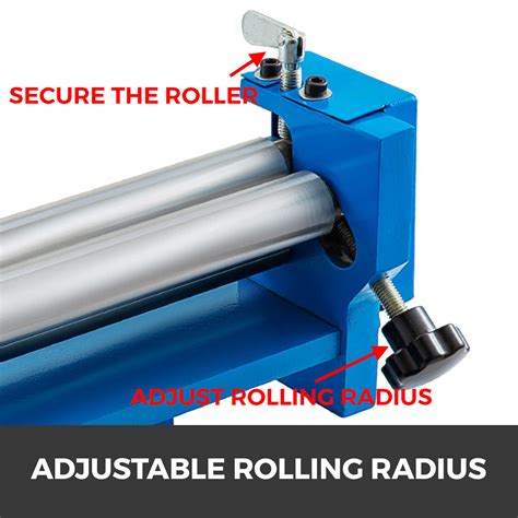 Vevor Slip Roll Rolling Machine 320mm Manual Solid Metal Sheet Roller