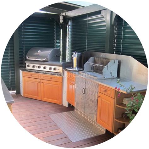 Maybe you would like to learn more about one of these? Gartenküche mit Gas Einbaugrill und Kohlegrill