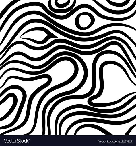 Abstract Black And White Wave Pattern Royalty Free Vector