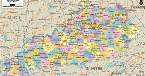 Largest Cities And Seats Of Every Kentucky County