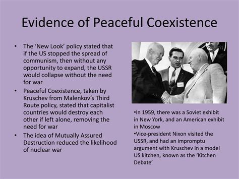 Ppt Peaceful Coexistence Powerpoint Presentation Free Download Id