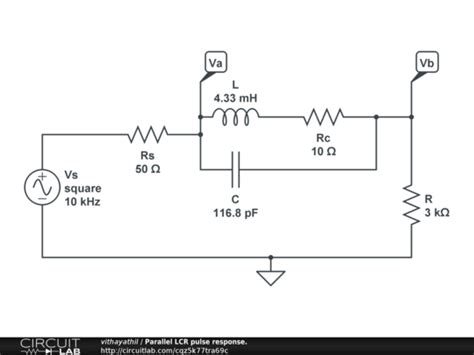 Parallel Lcr Pulse Response Circuitlab