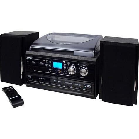 Jensen All In One Hi Fi Stereo Dual Cd Player Turntable