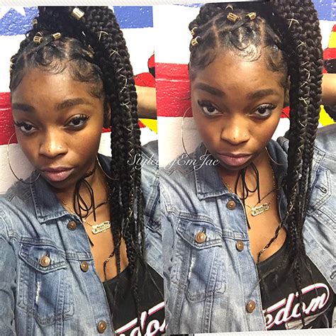 So avoid materials like rubber or elastic and. Braids box braid ponytail,rubber band ponytail,natural ...