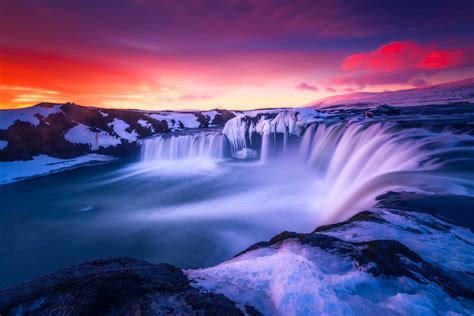 Waterfall Iceland Wallpaper HD Nature Wallpapers 4k Wallpapers Images