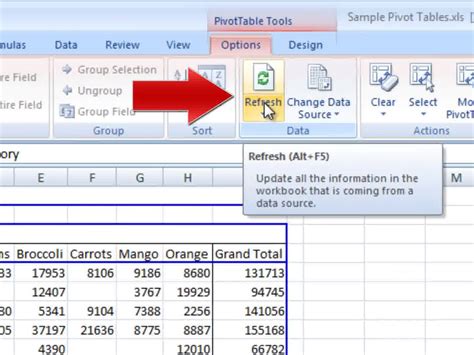 How To Change An Excel Pivot Table Source 7 Steps