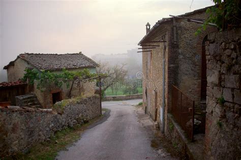 Old Street In Tuscany Village Stock Photo Image Of Sunlight Country