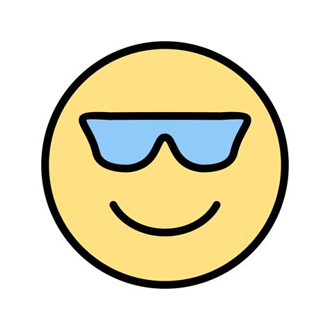 Cool Emoji Vector Icon 380239 Vector Art At Vecteezy