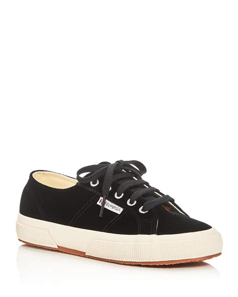 Superga Velvet Lace Up Sneakers Bloomingdales