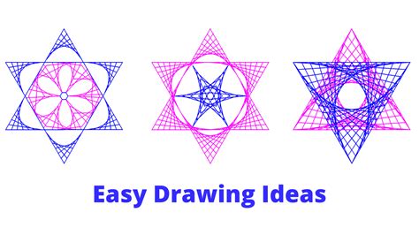 Easy Geometric Art In Star Pattern Free Template Sparklingbuds