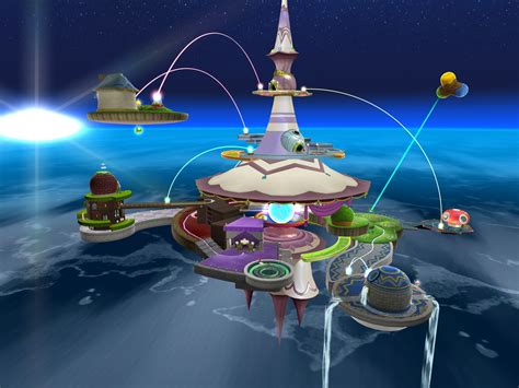Super Mario Galaxy Comet Observatory Inspiration For Cake Design Cake Layer Pattern Super