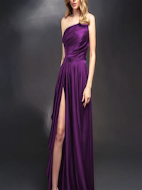 Buy Bostreet Purple One Shoulder Maxi Dress Dresses For Women 23444720 Myntra