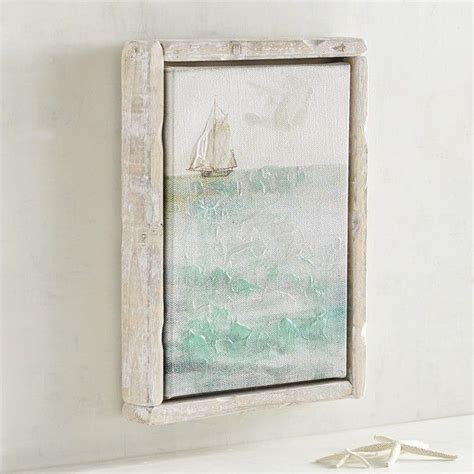 Pier 1 Imports Framed Sailboat Wall Art Blue 40 Liked On Polyvore