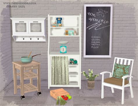 Sims 4 Ccs The Best Kitchen Furniture By Granny Zaza Kids Room