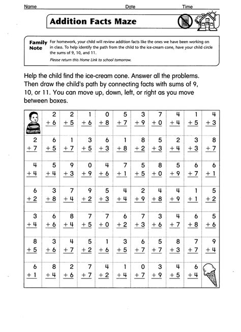 Algebra worksheets and online activities. Math Maze Worksheets | Activity Shelter