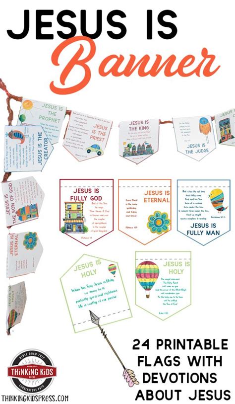 Jesus Is Banner With Daily Devotions For Your Kids Thinking Kids