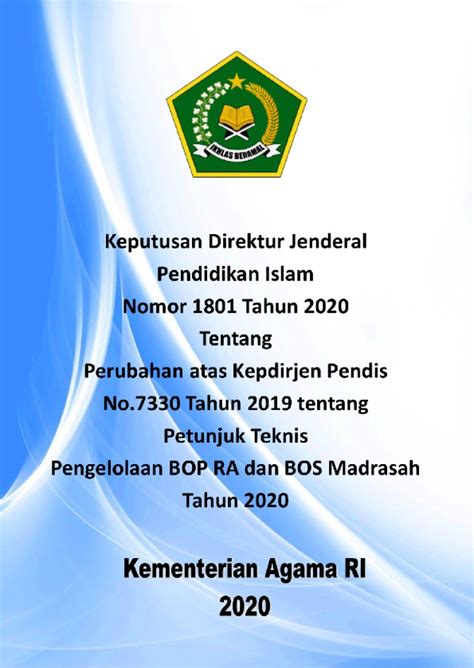 Juknis Bos Madrasah Tahun 2019 Pustaka Digital Pendidikan - Riset