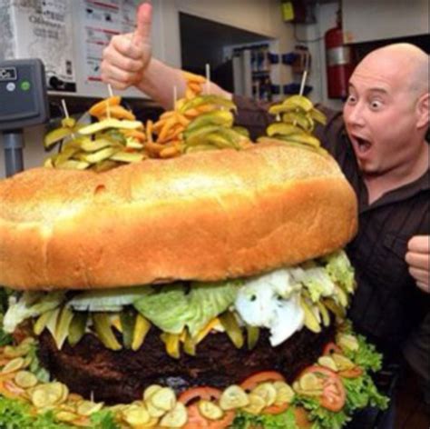 Largest Hamburger I Love Burger Hunger Man Vs Food Big Burgers Unique Burgers Giant Food