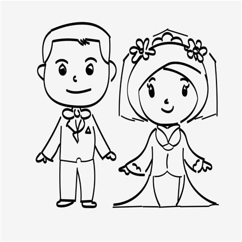 Jul 21, 2019 · halo sobat, dipostingan ini kami akan memberikan informasi populer mengenai tema acara halal bihalal. Gambar Pasangan Pengantin Muslim Garis, Clipart ...