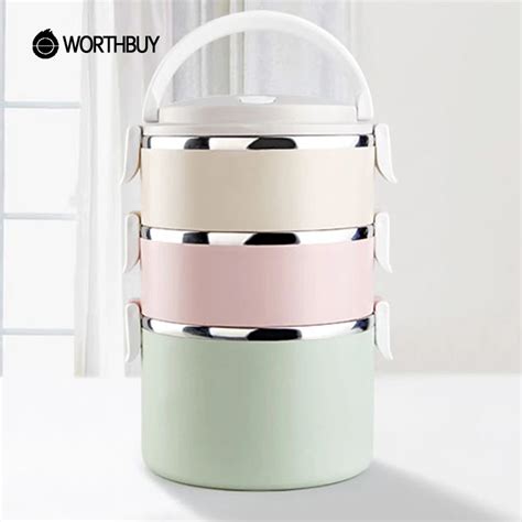 Worthbuy Thermal Lunch Box For Kids School Picnic Set Japanese