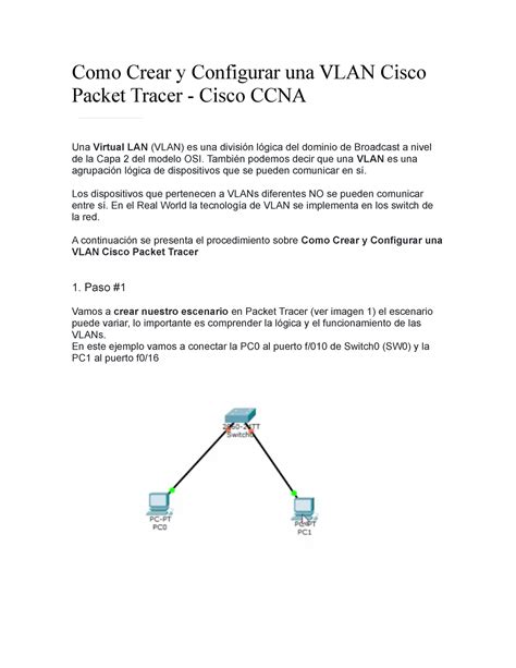 Cisco Packet Tracer Video Como Crear Y Configurar Vlans Y Enlaces Hot