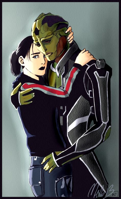 Mona Shepard And Thane Krios By Mellorianj On Deviantart