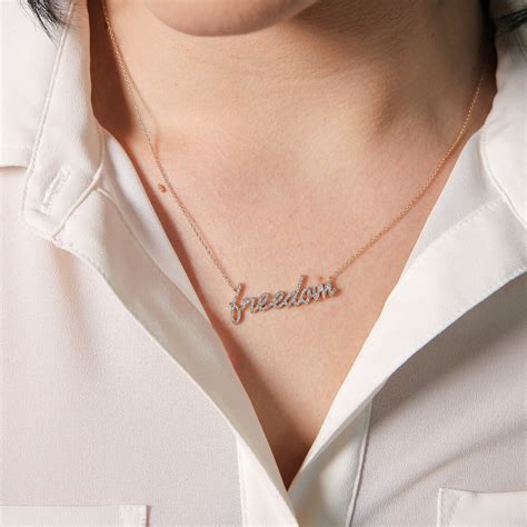 Personalized Diamond Name Necklace Shemediy