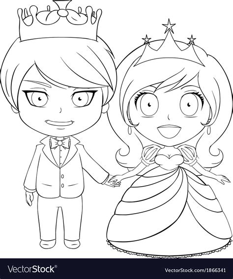 Prince And Princess Coloring Pages