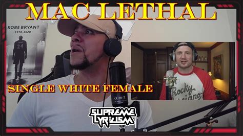Uh Oh Mac Lethal Single White Female Tom Macdonald Diss Reaction Youtube