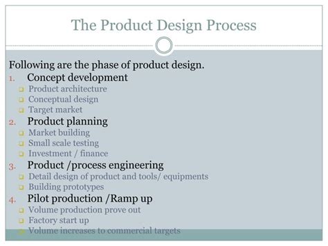 Product Design And Process Selection Ppt