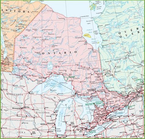 Free Printable Map Of Ontario Printable Maps