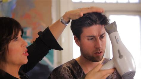 Mens Finger Drying Hairstyles Wavy Haircut