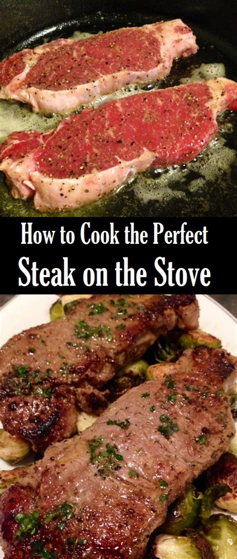 Continue to cook the steaks for another 3 to 4 minutes on the . HOW TO COOK THE PERFECT STEAK ON THE STOVE - Healthy