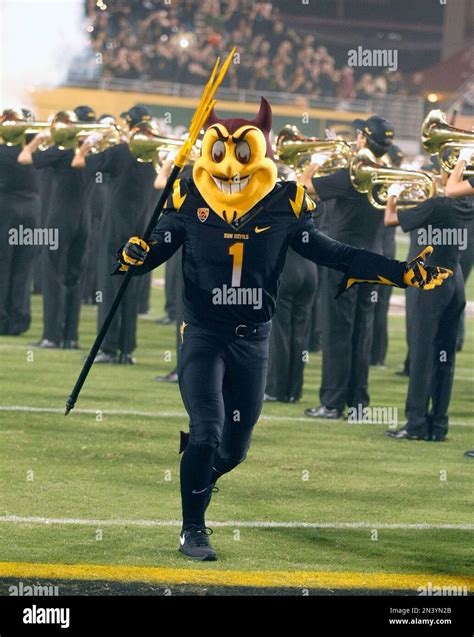 Arizona State Mascot Sparky During The First Half Of An Ncaa College