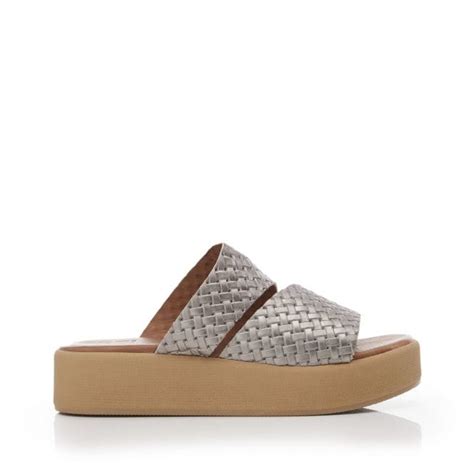 Rozila Pewter Metallic Leather Sandals From Moda In Pelle Uk