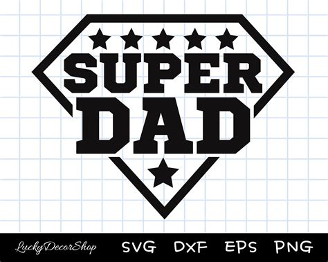 Super Dad Svg Super Papa Svg Papa Svg Png Dxf Eps Cut Etsy Nederland