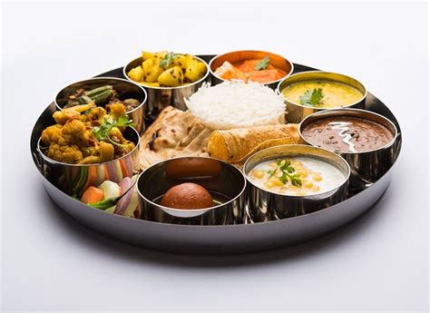 Balanced Diet Thali Indian Thali Rajbhog Foods