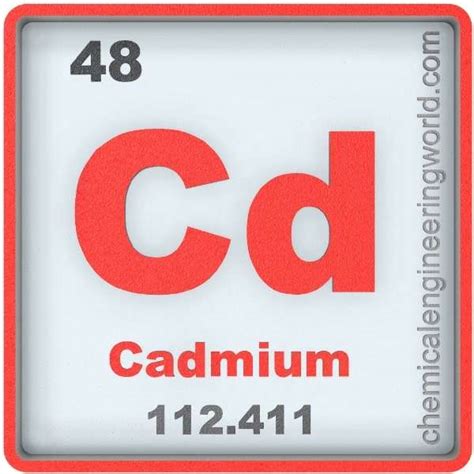 Cadmium Element Properties And Information Chemical Engineering World