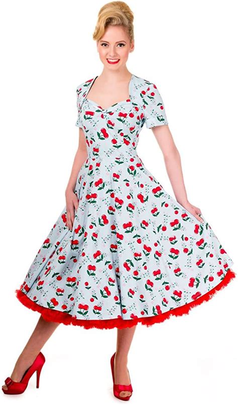 Banned Womens Retro Short Sleeve Dress Cherry Blindside Cherries