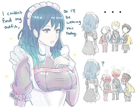Thank You Dlc Here S Maid Byleth Fire Emblem Three Houses Fire Emblem Fire Emblem